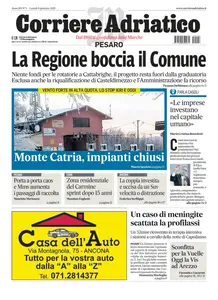 Corriere Adriatico Pesaro - 6 Gennaio 2025