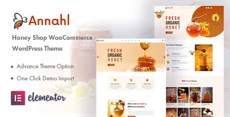 Annahl - Organic & Honey Shop WordPress Theme 37116835