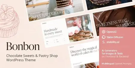 EE - Themeforest - Bonbon - Chocolate & Pastry Shop WordPress Theme + AI 50034364 v1.1