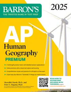AP Human Geography Premium 2025: 6 Practice Tests + Comprehensive Review + Online Practice (Barron's AP)
