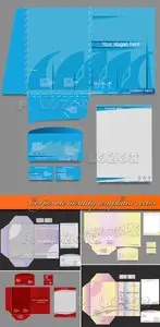Corporate identity templates vector