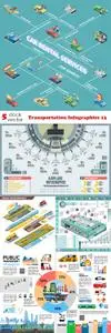 Vectors - Transportation Infographics 13