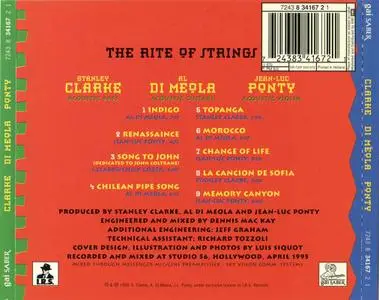 Stanley Clarke, Al Di Meola, Jean-Luc Ponty - The Rite Of Strings (1995)