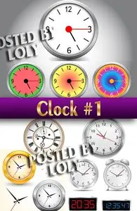 Vector Clock # 1 - Stock Vector