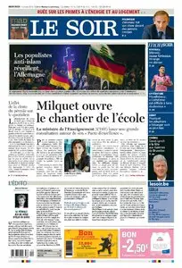 Le Soir du 07 Janvier 2015