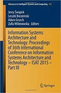 Information Systems Architecture and Technology: Proceedings of 36th International Conference, Part III