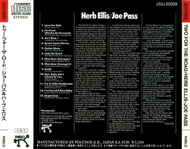 Herb Ellis & Joe Pass  – Two For The Road (1974) (Pablo-Polydor Japan)