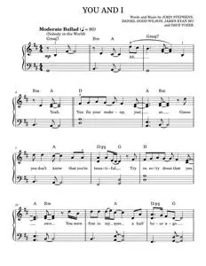 You and i - John Legend (Easy Piano)