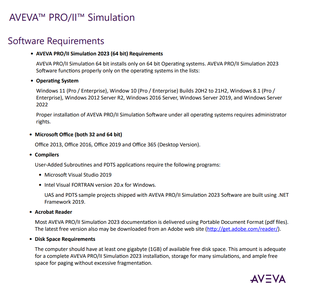 AVEVA PRO/II Simulation 2023