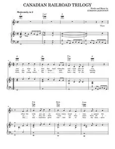 Canadian railroad trilogy - Gordon Lightfoot (Piano-Vocal-Guitar)