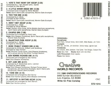 Stan Kenton & His Orchestra - Live At Redlands University (1970) [Remastered 1986]