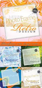Photoframe retro design vector 3