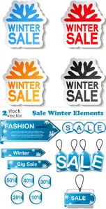 Vectors - Sale Winter Elements