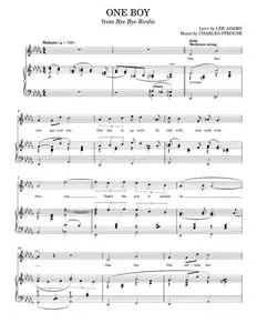 One Boy (Girl) - Lee Adams (Piano Vocal)