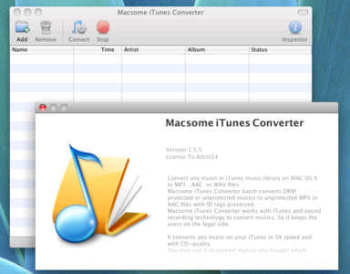 Macsome iTunes Converter v1.5.5 Mac OS X