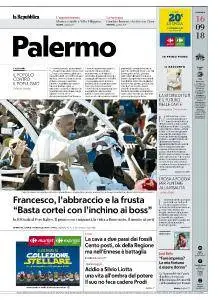 la Repubblica Palermo - 16 Settembre 2018