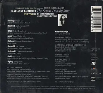 Kurt Weill - Marianne Faithfull - The Seven Deadly Sins (1998, RCA Victor # 74321 601192) [RE-UP]