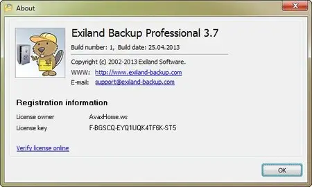 Exiland Backup Professional 3.7.0.1