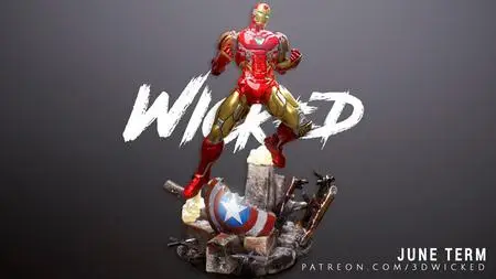 Wicked - Iron Man Sculpture