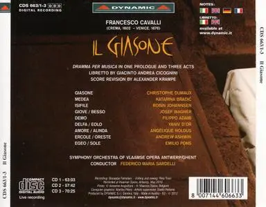 Christophe Dumaux, Katarina Bradic, Federico Maria Sardelli - Cavalli: Il Giasone (2012)