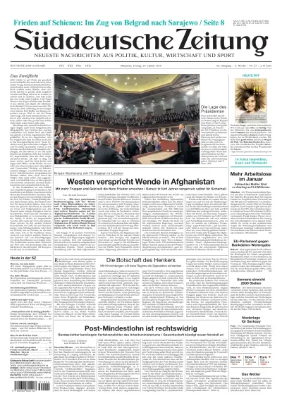 Sueddeutsche Zeitung vom 29.01.2010