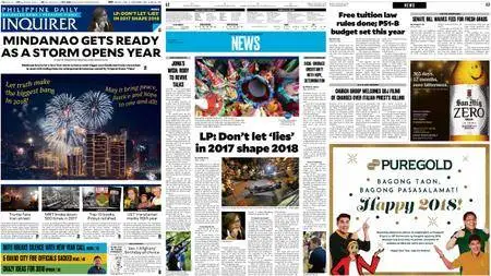 Philippine Daily Inquirer – January 01, 2018