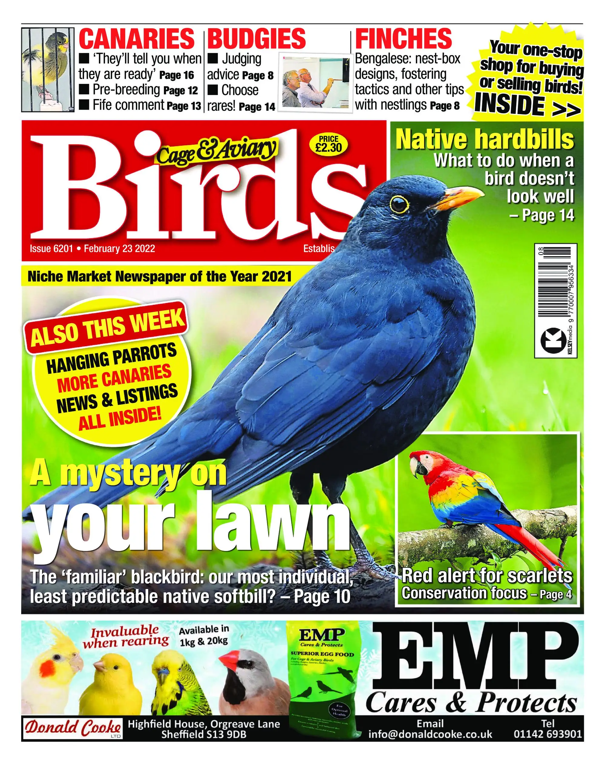 Cage & Aviary Birds – 23 February 2022