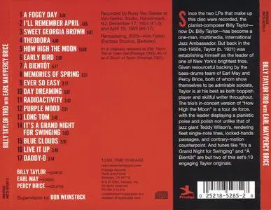 Billy Taylor - Billy Taylor Trio with Earl May & Percy Brice (1954-1955) {Prestige PRCD 24285-2 rel 2003}