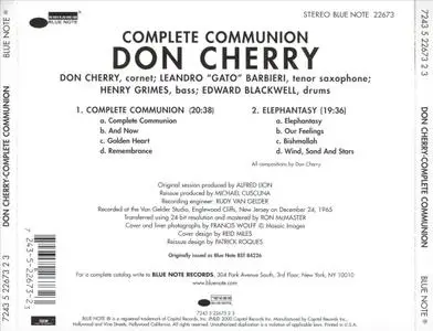 Don Cherry - Complete Communion (1965) {Blue Note 22673 rel 2000, Ron McMaster}