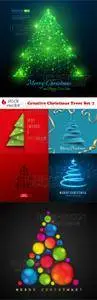 Vectors - Creative Christmas Trees Set 7