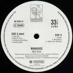 Warhorse - Red Sea (1972) 24-bit/96kHz Vinyl Rip