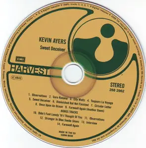Kevin Ayers - Sweet Deceiver (1975) {Harvest 268 2962 rel 2009}
