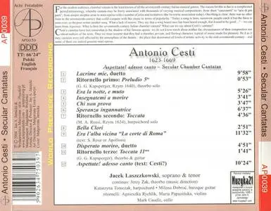 Jacek Laszczkowski, Jerzy Żak - Antonio Cesti: Aspettate! adesso canto - Secular Chamber Cantatas (2004)