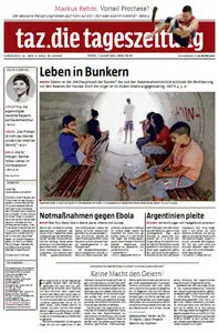 Tageszeitung TAZ vom 01 August 2014