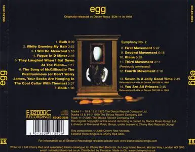 Egg - Egg (1970) [2008, Esoteric Recordings ECLEC 2035] Repost
