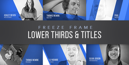 Freeze Frame Lower Thirds - Project for After Effects (VideoHive)