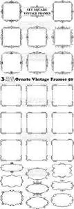 Vectors - Ornate Vintage Frames 50