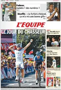 L'Equipe Edition du Mardi 17 Juillet 2012