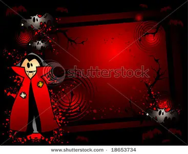 Vector vampire banner