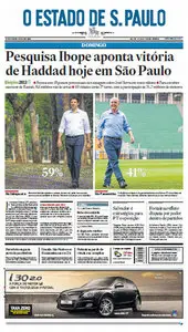 Jornal O Estado de São Paulo - 28 de outubro de 2012 - Domingo