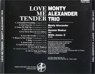 Monty Alexander Trio - Love Me Tender (2011) {Venus}