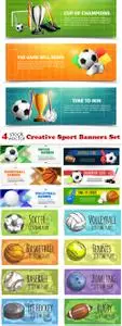 Vectors - Creative Sport Banners Set