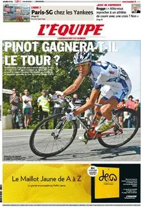 L'Equipe Edition du Mardi 24 Juillet 2012