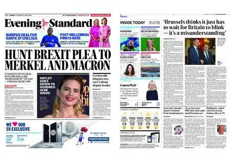 London Evening Standard – July 31, 2018