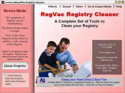 RegVac Registry Cleaner ver.4.02.23