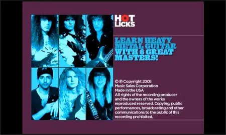 Hot Licks: Learn Heavy Metal Guitar with 6 Great Masters (Repost)