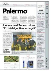 la Repubblica Palermo - 22 Marzo 2018