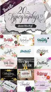CreativeMarket - Super Bundle 20 Fonts