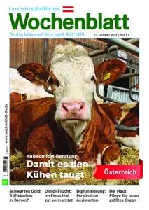 Bayerisches Landwirtschaftliches Wochenblatt Oesterreich - 10. Oktober 2019