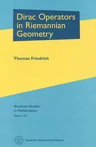 Dirac Operators in Riemannian Geometry (Repost)